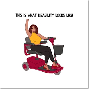 This Is What Disability Looks Like Scooter Posters and Art